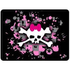 Scene Skull Splatter Double Sided Fleece Blanket (Large) from ArtsNow.com 80 x60  Blanket Front