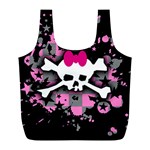 Scene Skull Splatter Full Print Recycle Bag (L)