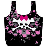 Scene Skull Splatter Full Print Recycle Bag (XL)