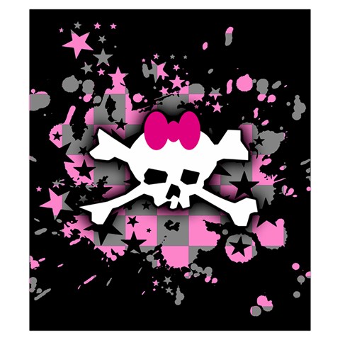 Scene Skull Splatter Drawstring Pouch (Small) from ArtsNow.com Front
