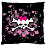 Scene Skull Splatter Standard Flano Cushion Case (One Side)