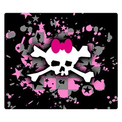 Scene Skull Splatter Double Sided Flano Blanket (Small) from ArtsNow.com 50 x40  Blanket Front