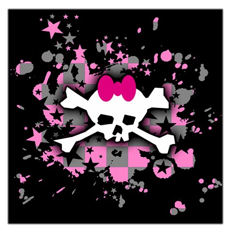 Scene Skull Splatter Large Satin Scarf (Square) from ArtsNow.com Front