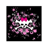 Scene Skull Splatter Small Satin Scarf (Square)