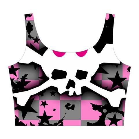 Scene Skull Splatter Midi Sleeveless Dress from ArtsNow.com Top Front