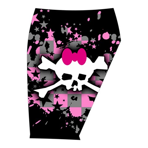 Scene Skull Splatter Midi Wrap Pencil Skirt from ArtsNow.com  Front Right 