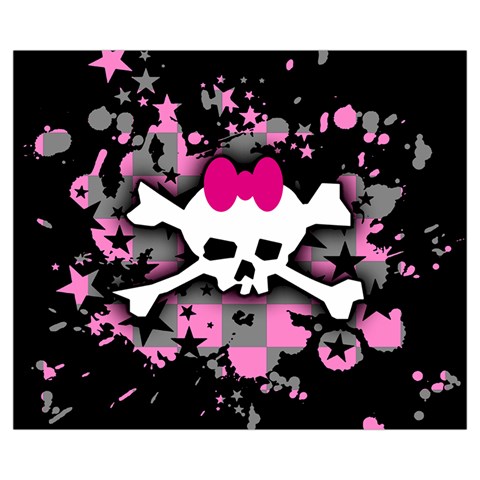 Scene Skull Splatter Zipper Medium Tote Bag from ArtsNow.com Front