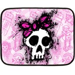 Sketched Skull Princess Fleece Blanket (Mini)