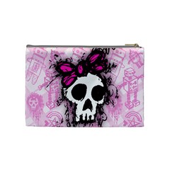 Sketched Skull Princess Cosmetic Bag (Medium) from ArtsNow.com Back