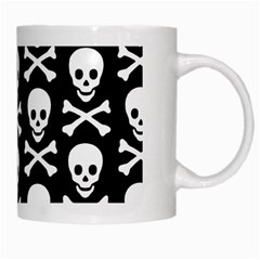 Skull and Crossbones White Mug from ArtsNow.com Right