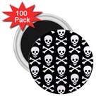 Skull and Crossbones 2.25  Magnet (100 pack) 