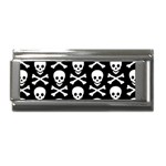 Skull and Crossbones Superlink Italian Charm (9mm)