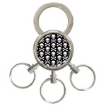 Skull and Crossbones 3-Ring Key Chain