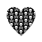 Skull and Crossbones Magnet (Heart)