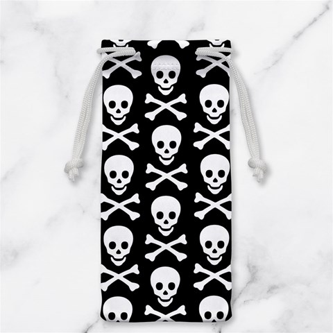 Skull and Crossbones Jewelry Bag from ArtsNow.com Front