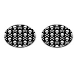 Skull and Crossbones Cufflinks (Oval)