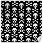 Skull and Crossbones Canvas 12  x 12 