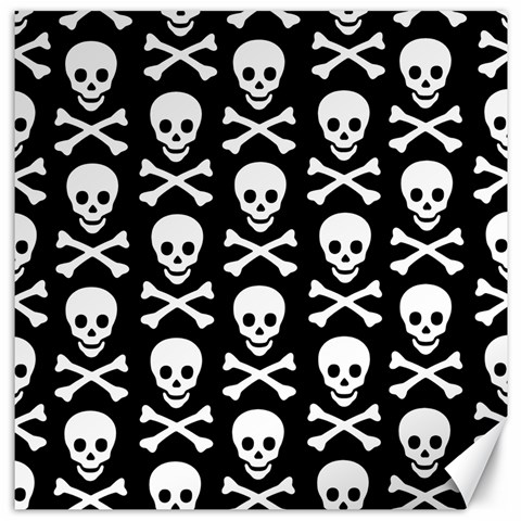 Skull and Crossbones Canvas 20  x 20  from ArtsNow.com 19 x19.27  Canvas - 1