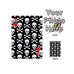 Skull and Crossbones Playing Cards 54 Designs (Mini) from ArtsNow.com Front - Heart8