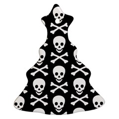Skull and Crossbones Christmas Tree Ornament (Two Sides) from ArtsNow.com Front