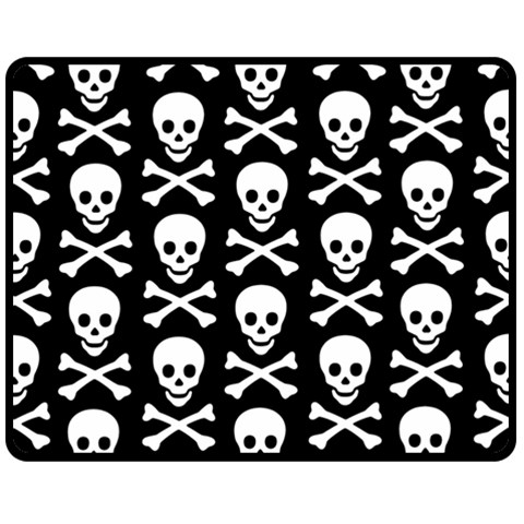 Skull and Crossbones Double Sided Fleece Blanket (Medium) from ArtsNow.com 58.8 x47.4  Blanket Front