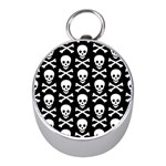 Skull and Crossbones Silver Compass (Mini)