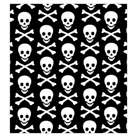 Skull and Crossbones Drawstring Pouch (Large) from ArtsNow.com Front