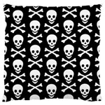 Skull and Crossbones Standard Flano Cushion Case (One Side)