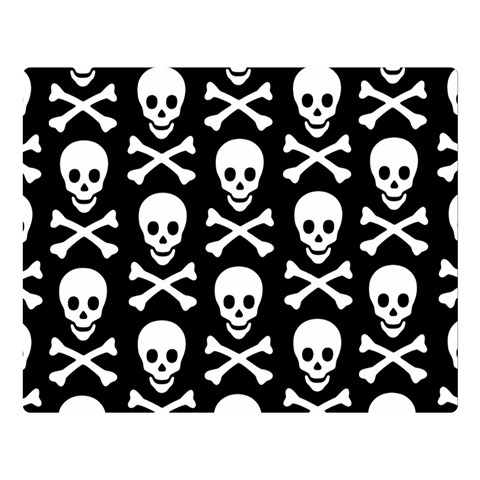 Skull and Crossbones Double Sided Flano Blanket (Large) from ArtsNow.com 80 x60  Blanket Front