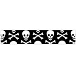 Skull and Crossbones Large Flano Scarf 