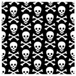 Skull and Crossbones Wooden Puzzle Square