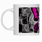 Skull Butterfly White Mug