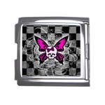 Skull Butterfly Mega Link Italian Charm (18mm)