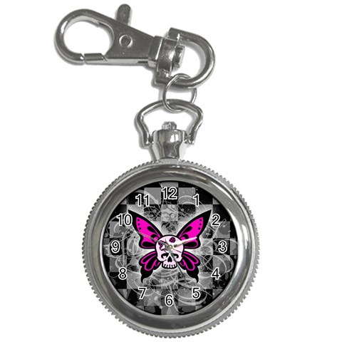 Skull Butterfly Key Chain Watch from ArtsNow.com Front