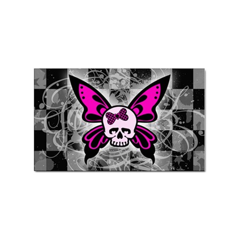 Skull Butterfly Sticker (Rectangular) from ArtsNow.com Front