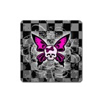 Skull Butterfly Magnet (Square)