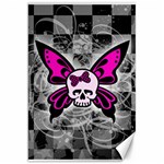 Skull Butterfly Canvas 20  x 30 