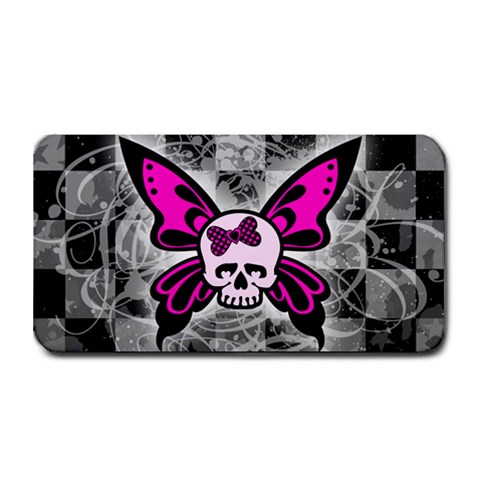 Skull Butterfly Medium Bar Mat from ArtsNow.com 16 x8.5  Bar Mat