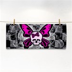 Skull Butterfly Hand Towel