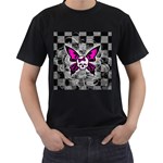 Skull Butterfly Men s T-Shirt (Black)