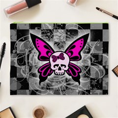 Skull Butterfly Cosmetic Bag (XL) from ArtsNow.com Front