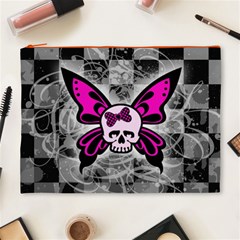 Skull Butterfly Cosmetic Bag (XL) from ArtsNow.com Front
