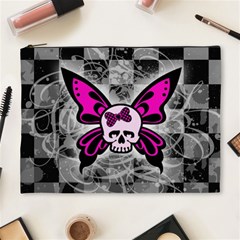 Skull Butterfly Cosmetic Bag (XL) from ArtsNow.com Front