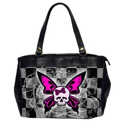 Skull Butterfly Oversize Office Handbag (2 Sides) from ArtsNow.com Front
