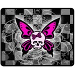 Skull Butterfly Fleece Blanket (Medium)