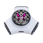 Skull Butterfly 3-Port USB Hub