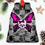 Skull Butterfly Bell Ornament (Two Sides)