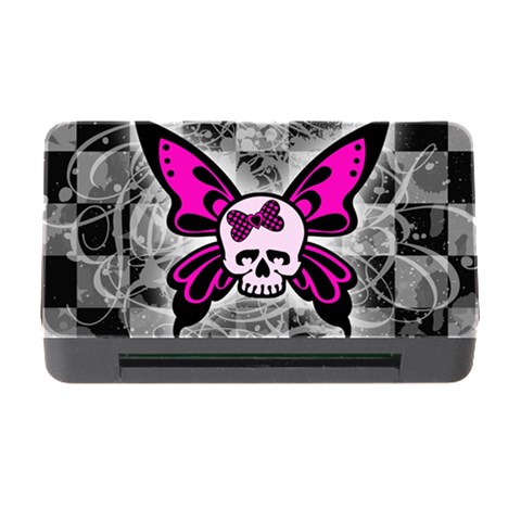 Skull Butterfly Memory Card Reader with CF from ArtsNow.com Front
