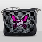 Skull Butterfly Messenger Bag