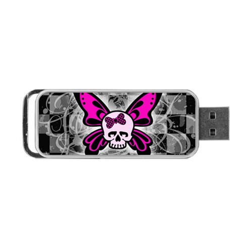Skull Butterfly Portable USB Flash (Two Sides) from ArtsNow.com Front